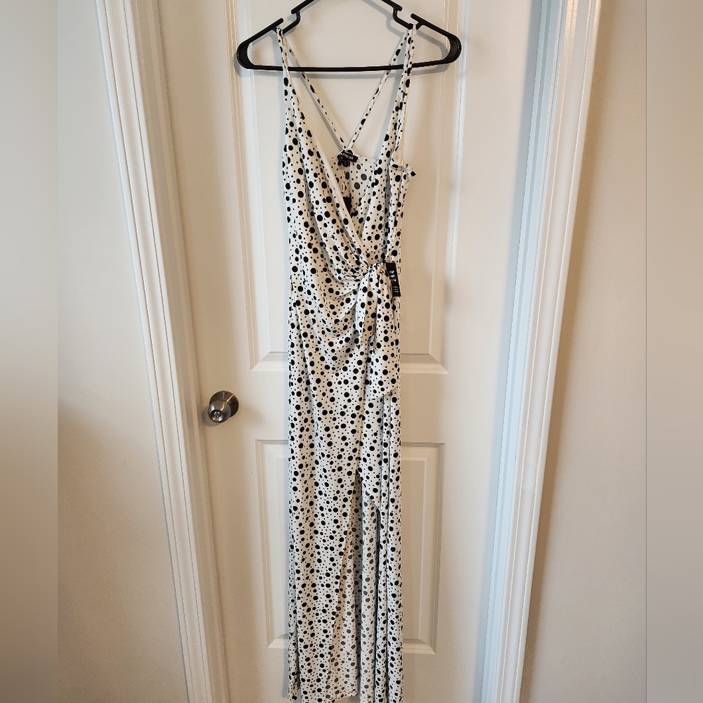 Never worn Express long wrap dress.